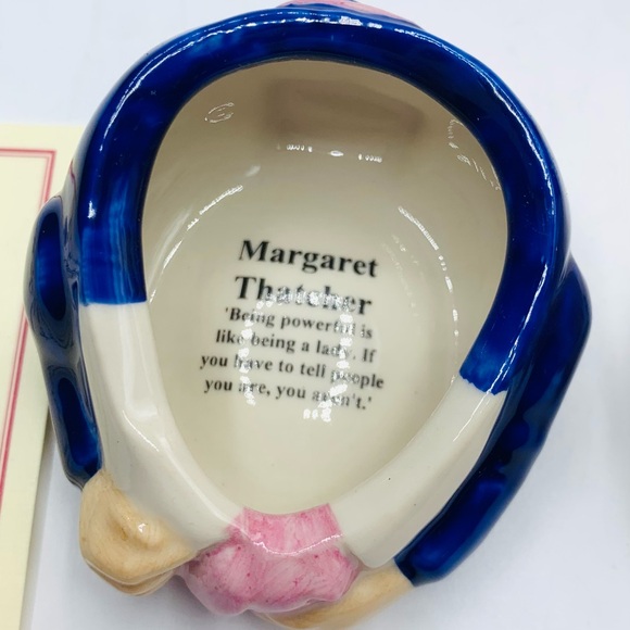 Kevin Francis Face Pots Margaret Thatcher 2001 With COA and Original Box - Picture 3 of 11